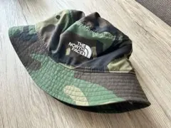 THE NORTH FACE ドローコード付き バケットハット カモフラ系