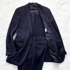 美品】ミズノ MOVE SUIT セットアップ ウォッシャブル ネイビー A6