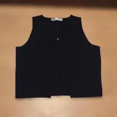 ZARA ネイビー ニットベスト M