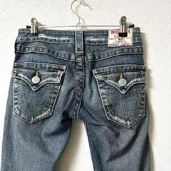 TRUE RELIGION ローライズ デニム フレアパンツ 24