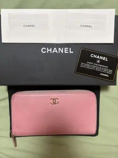 CHANEL 長財布　ラッキーフラワー　ココマーク ピンクのサムネイル