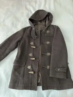 East Boy グレー ダッフルコート フード付き