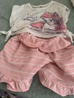 女の子ティシャツ　ショートパンツ2点セット110センチ