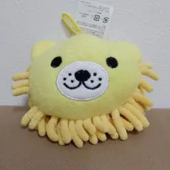 黄色のライオンのぬいぐるみ マイクロファイバー風　モップ風