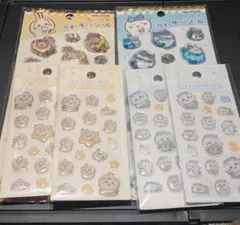 ちいかわウォーターインシールとミニミニぷっくりシール　ハチワレ　うさぎ
