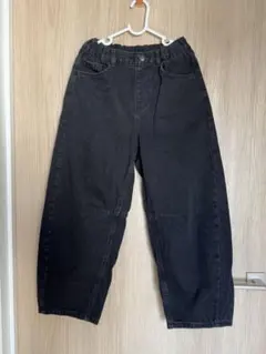 GU ジーユー キッズ バレルレッグジーンズ デニム 356098 秋冬130