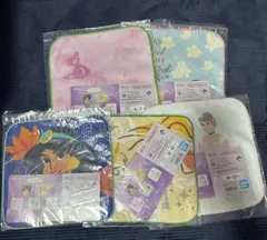 ディズニープリンセス 一番くじ ハンカチ 全5種 コンプリートセット