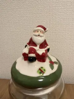 クリスマス サンタクロース ガラスジャー キャニスター