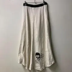 Janiss スカルデザイン フレアロングスカートのサムネイル