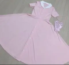 レトロワンピースオールディーズ50's フレアワンピース ピンナップガール大き目