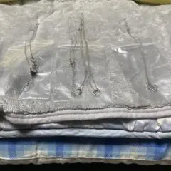 ハート型シルバーネックレス3点セット