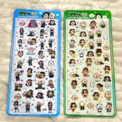 韓国限定 パンパンイ 3D ボンボンドロップシール 2枚セット