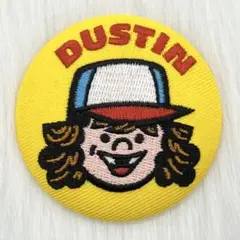 ストレンジャーシングス ダスティン DUSTIN 刺繍缶バッジ
