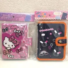 サンリオ　シール帳　2点セット　キティ　ウサハナ　デニムバインダー