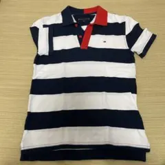 TOMMY HILFIGER ストライプ ポロシャツ 152