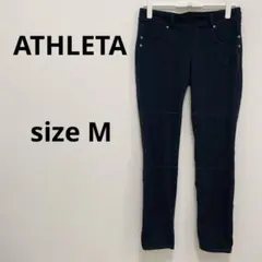ATHLETA 【M】ブラック スキニーパンツ ウエストゴム
