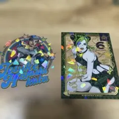 ジョジョワールド クリアステッカーコレクションセット 東方定助B 空条徐倫A