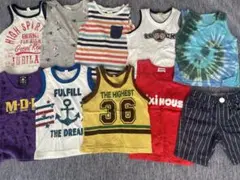 ノースリーブ・タンクトップ 半ズボン　80 90 100