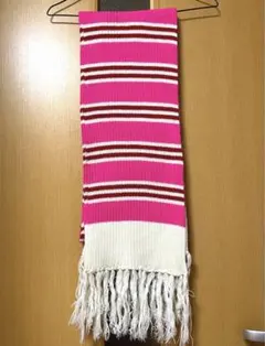 【最終値下げ】ボーダーニットマフラー