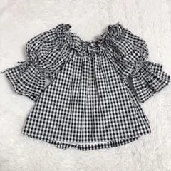 Re.Verofonna アキロンコラボギャザーフリルブラウス　美品のサムネイル