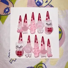 地雷 量産 量産型 平成女児 ネイルチップ 現品