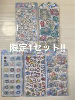 国内正規品★5枚セット　ぷくぷくあわわちゃんシール　限定1セットプライス