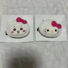 ちいかわ サンリオ シークレット ヘアクリップ ちいかわ キティ