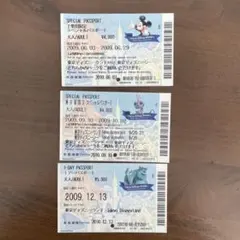 使用済み　パスポート　東京ディズニーリゾート 2009年