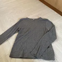 GU グレー 長袖 Tシャツ　シースルー