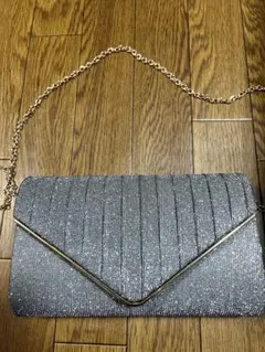メタリックカラーラメクラッチバック　未使用