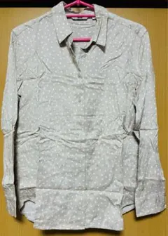 【新品・未使用】UNIQLO 水玉模様 長袖シャツ S