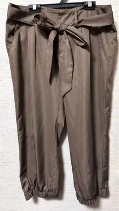 【中古】リボン付きパンツ/ブラウン/W70