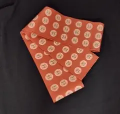 美品　ヴィンテージ　半幅帯　絹