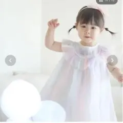 チュールワンピース　80