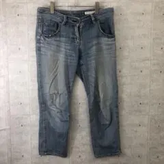 00's インディーズスリーズ 古着 自由区 スタッズ ストレッチデニムパンツのサムネイル