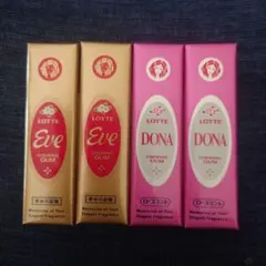 LOTTE Eve & DONA チューインガム 2種セット各2個のサムネイル