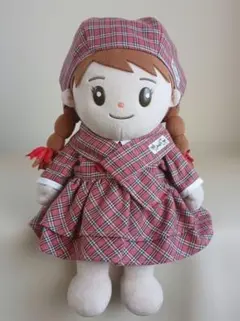 M272♡おしゃべりみーちゃん♡チェックワンピース、帽子、マフラー、3点セット♡