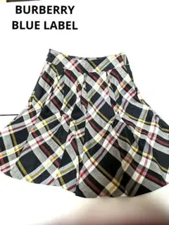 極美品★BURBERRY BLUE LABELフレアノバチェック36★Ｓサイズ
