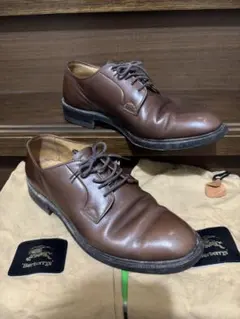 バーバリーBurberry'sブラウンレザードレスS茶25.5EEE革靴USED