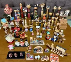 こけし人形などまとめ売り約50体　昭和レトロ