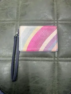 ポールスミス★カラフルストライプレザー定期入れ
