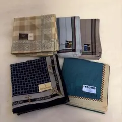 【新品未使用】ブランドハンカチ５枚セット