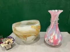 花瓶 セット 昭和レトロ 当時物 インテリア アンティーク ビンテージ