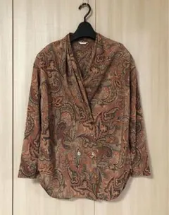④DE B.B.G.DIRECTION★ペイズリー ブラウス⭐︎9R