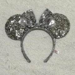 ミニー カチューシャ シルバー ディズニー スパンコール