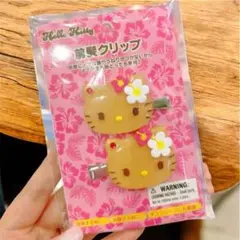 【新品未使用】日焼けキティ ヘアピン 前髪クリップ ピン ギャルキティ