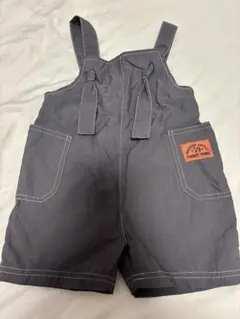 【80】バースデイ サロペット チャコールグレー ナイロン100 涼しい 夏服