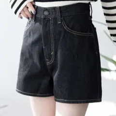 WEGO/台形デニムショートパンツのサムネイル