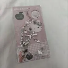 ハローキティ&ブリルミーミラー付きビーズストラップ 未使用