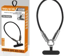 Type-C to Type-Cケーブル 0.3m ブラック 充電